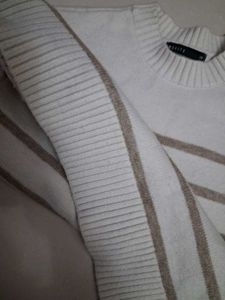 Original MOHITO Cream Dropped Shoulder Sweater
