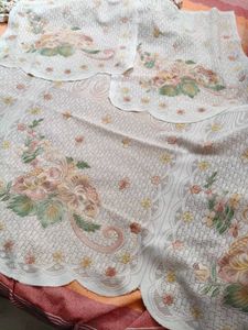 Floral Embroidered Sofa covers Set