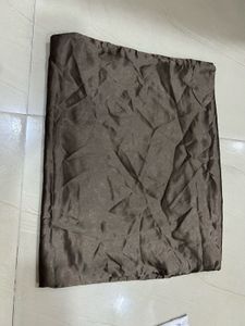 2 Elegant Brown Silk Pillow Covers