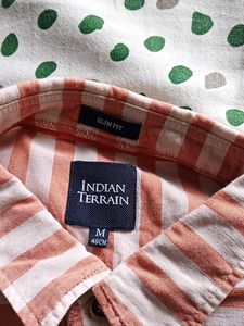Indian Terrain Striped Shirt - M