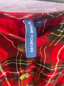 Red Checked Top