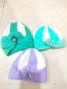 Woollen Cap Combo For Born Baby