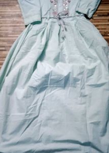Embroidered Teal Kurta