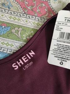 Burgundy Ring Detail Crop Top