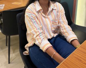 Pastel Striped Shirt: Casual shirt