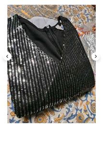 Sparkling Black Ethnic Gown