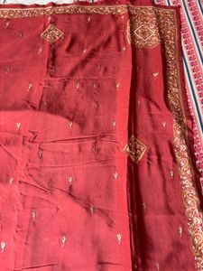 Pure Crepe Sozni handwork saree