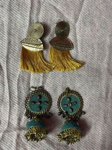 Statement Earrings - Two Unique Pairs combo