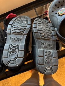 Liberty School Shoes Velcro Black