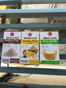 Bralcon Kaolin Clay, Lemon Peel & Zinc Oxide Powde