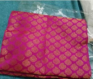 Jacquard Banrasi Silk Dres Material 2 Mtr With Tag