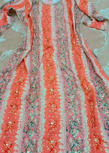 Beautiful Printed Kurta with skirt set