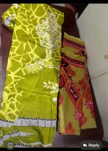 Beautiful Green Printed Kurta & Trouser Set