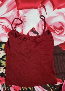 Red Spaghetti Strap Top