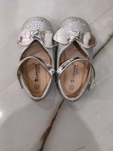 Cute Silver Baby Shoes