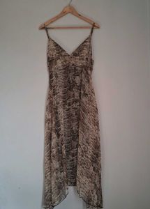 Snake Print Midi Dress