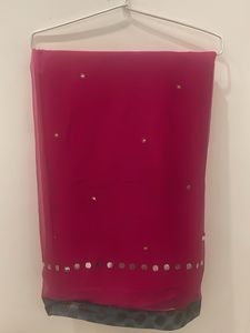 Phalsa coloured saree. brand new