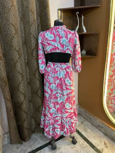 Boho Floral Print Maxi Dress