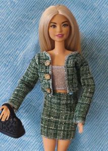 Cute Chanel 3 piece set for barbie doll