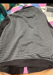 Unisex Smart Striped Zip-Up Hoodie Jacket