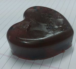 red wine heart shape soap