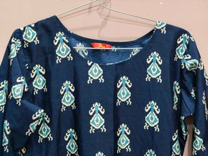 Stylish Blue Printed Kurta