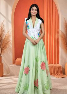 Floral Print Lehenga Set