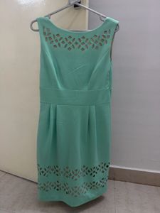 Chic Mint Cut-Out Dress