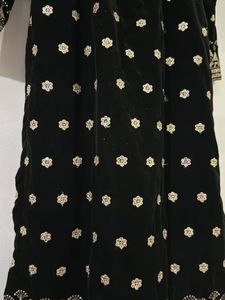Elegant Green Velvet Kurta