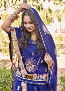 Beautiful Blue Rajputi poshak 💙