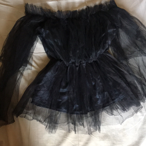 Beautiful black Net Top, Size M-L, Bust up to 36in