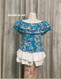 Off-Shoulder Floral Blouse