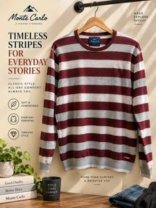 Monte Carlo Striped Sweatshirt