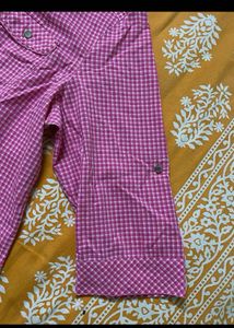 women’s Chic Pink Gingham Button-Up Shirt