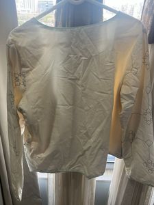 Embroidered Cream Ethnic Jacket