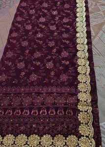 Beautiful Maroon Saree🤎🤎🤎