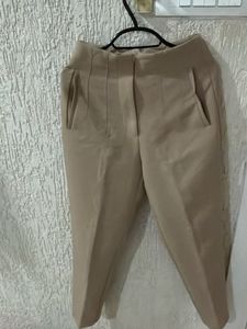 Chic Beige Tailored Trousers