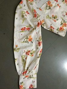 Floral Print Button-Up Shirt