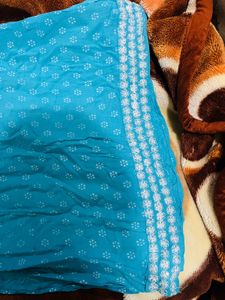 Blue Embroidered Kurta