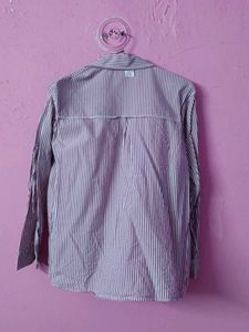 Classic Striped Button-Up Shirt