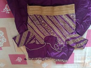 Elegant Purple Embroidered Lehenga Choli Set