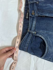 Stylish Split Hem Denim Jeans