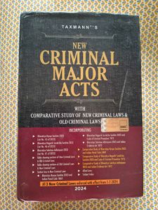 New Criminal Major Acts Book 2024