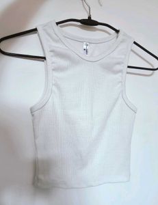 White Basic Tank Top