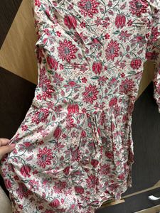 Floral Print Cotton Kurta