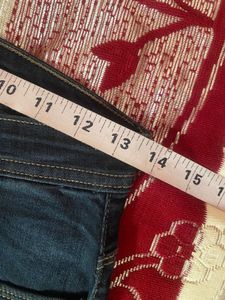 Distressed Dark Wash Flare Jeans
