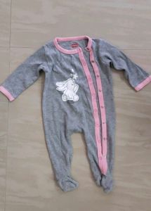 Baby Sleepsuit with Bunny Design