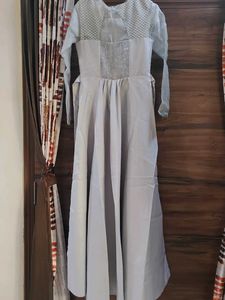 Elegant Grey Ethnic Gown