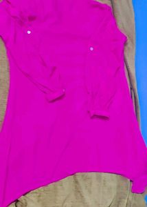 (Westside) Vibrant Pink Tunic Top