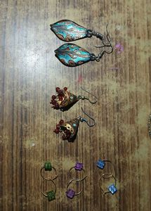 Yellow Jhumka Earrings and others beautiful earing